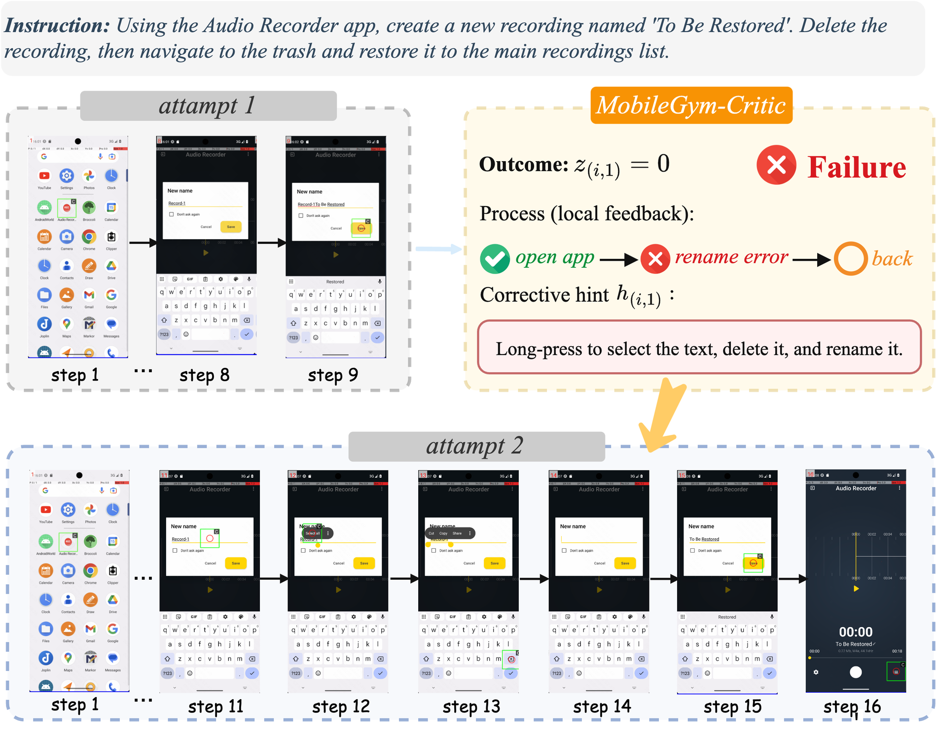 MobileForge corrective hint case study